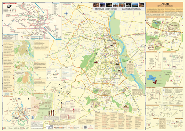 Delhi Heritage Wall Map-Main